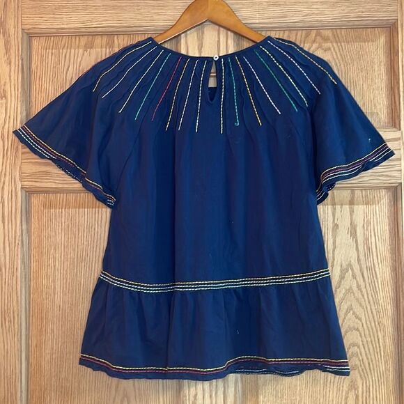 MAEVE ANTHROPOLOGIE Chamonix Embroidered Swing Top - Picture 10 of 12